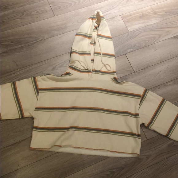 PacSun Tops - Urban outfitters striped cropped hoodie